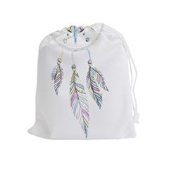 Dreamcatcher  Drawstring Pouches (extra Large) by Valentinaart