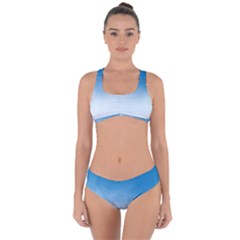 Ombre Criss Cross Bikini Set by ValentinaDesign