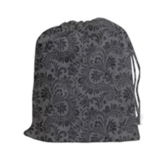Floral Pattern Drawstring Pouches (xxl) by ValentinaDesign