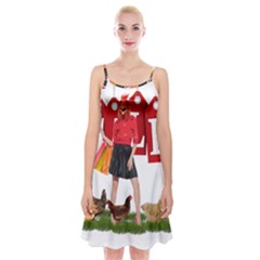 Sale Spaghetti Strap Velvet Dress by Valentinaart