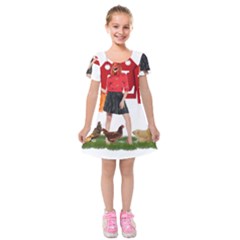 Sale Kids  Short Sleeve Velvet Dress by Valentinaart