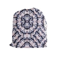 Futuristic Geo Print Drawstring Pouches (extra Large) by dflcprints