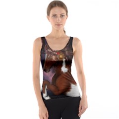 Steampunk Wonderful Wild Horse With Clocks And Gears Tank Top by FantasyWorld7
