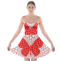 Butterfly Strapless Bra Top Dress by Nexatart