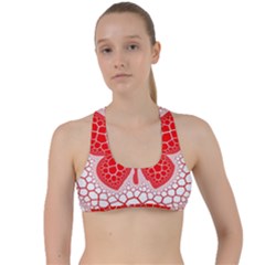 Butterfly Criss Cross Racerback Sports Bra by Nexatart