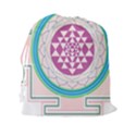 Mandala Design Arts Indian Drawstring Pouches (XXL) View2