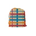 Plaid Pattern Drawstring Pouches (Medium)  View2