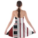Line Streep Vertical Horizontal Strapless Bra Top Dress View2