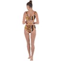 Abstract Architecture Background Bandaged Up Bikini Set  View2