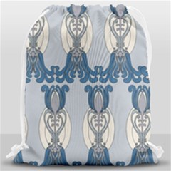 Flower Floral Leaf Beauty Art Drawstring Bag (large) by Mariart