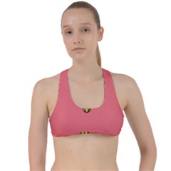 Pineapple Fruite Minimal Wallpaper Criss Cross Racerback Sports Bra by Mariart