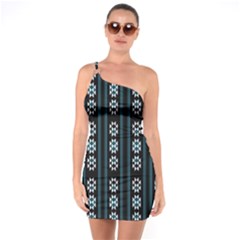 Folklore Pattern One Soulder Bodycon Dress by Valentinaart