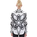 Star Sunflower Flower Floral Black Womens Long Sleeve Shirt View2