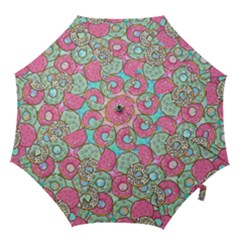 Donuts Pattern Hook Handle Umbrellas (medium) by ValentinaDesign