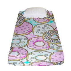 Donuts Pattern Fitted Sheet (single Size) by ValentinaDesign