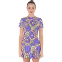 Donuts pattern Drop Hem Mini Chiffon Dress View1