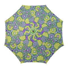 Donuts Pattern Golf Umbrellas by ValentinaDesign