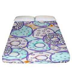 Donuts Pattern Fitted Sheet (king Size) by ValentinaDesign