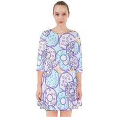 Donuts Pattern Smock Dress by ValentinaDesign