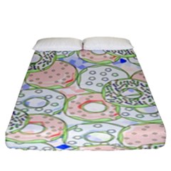 Donuts Pattern Fitted Sheet (king Size) by ValentinaDesign
