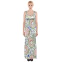 Donuts pattern Maxi Thigh Split Dress View1