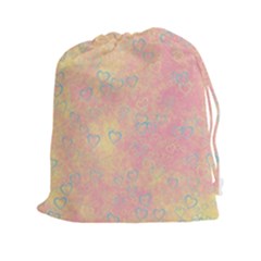 Heart Pattern Drawstring Pouches (xxl) by ValentinaDesign