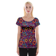 70s Pattern Cap Sleeve Tops by ValentinaDesign