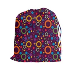 70s Pattern Drawstring Pouches (xxl) by ValentinaDesign