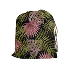 Tropical Pattern Drawstring Pouches (extra Large) by ValentinaDesign