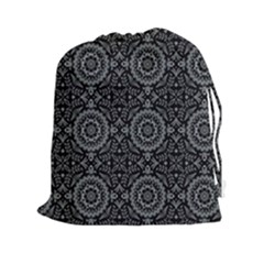 Oriental Pattern Drawstring Pouches (xxl) by ValentinaDesign
