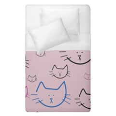 Cat Pattern Face Smile Cute Animals Beauty Duvet Cover (single Size) by Mariart