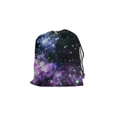 Space Colors Drawstring Pouches (small)  by ValentinaDesign