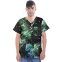 Space colors Men s V-Neck Scrub Top View1