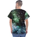 Space colors Men s V-Neck Scrub Top View2