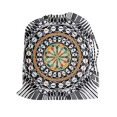 High Contrast Mandala Drawstring Pouches (xxl) by linceazul