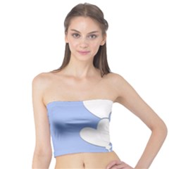 Clouds Sky Air Balloons Heart Blue Tube Top by Nexatart