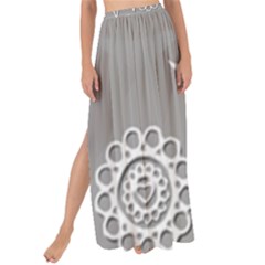 Flower Heart Plant Symbol Love Maxi Chiffon Tie-up Sarong by Nexatart