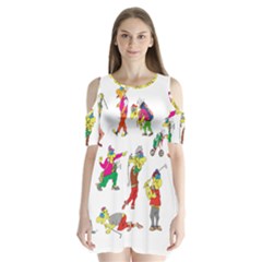 Golfers Athletes Shoulder Cutout Velvet One Piece by Nexatart