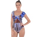 Steeple Church Building Sky Great Short Sleeve Leotard  View1
