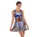 Steeple Church Building Sky Great Cotton Racerback Dress View1