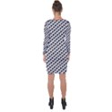 Hotwife Queen of Spades motif on white Asymmetric Cut-Out Shift Dress View2