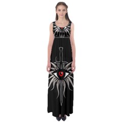 Inquisition Symbol Empire Waist Maxi Dress by Valentinaart