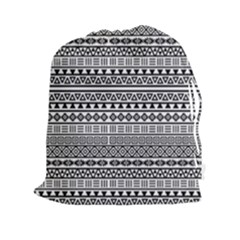 Aztec Influence Pattern Drawstring Pouches (xxl) by ValentinaDesign