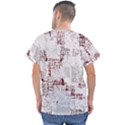 Abstract art Men s V-Neck Scrub Top View2