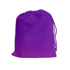 Halftone Background Pattern Purple Drawstring Pouches (extra Large) by Nexatart