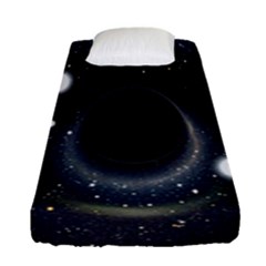 Brightest Cluster Galaxies And Supermassive Black Holes Fitted Sheet (single Size) by Mariart