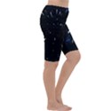 Space Warp Speed Hyperspace Through Starfield Nebula Space Star Line Light Hole Cropped Leggings  View3