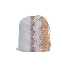 Parchement,lace And Burlap Drawstring Pouches (medium)  by NouveauDesign