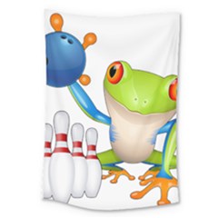 Tree Frog Bowler Large Tapestry by crcustomgifts