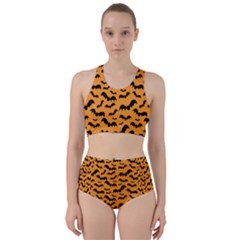 Pattern Halloween Bats  Icreate Racer Back Bikini Set by iCreate